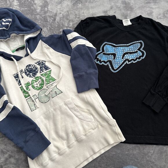 Volcom Kids Lot: Youth Small Sweater Hoodie, Youth Medium Long Sleeve Shirt - Picture 1 of 11